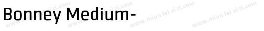 Bonney Medium字体转换